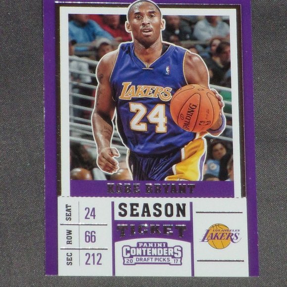 2017-18 Panini Contenders Kobe Bryant Los Angeles Lakers Blue Jersey #31 - Picture 1 of 11